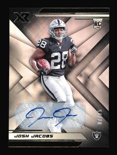 Josh jacobs 2019 panini - jacobs, xr