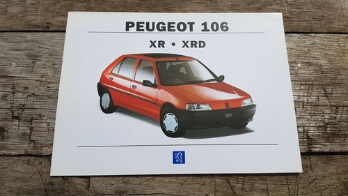 Peugeot 106 xrd brochure - 106,