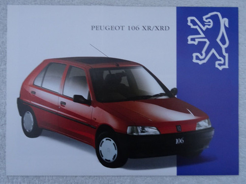 Peugeot 106 xrd - 106, brochure