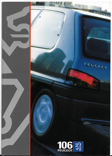Peugeot 106 1995 1996 brochure - peugeot, 1995-1996