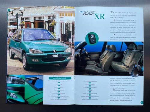 Brochure peugeot 106 1996 xn - peugeot, 1996.